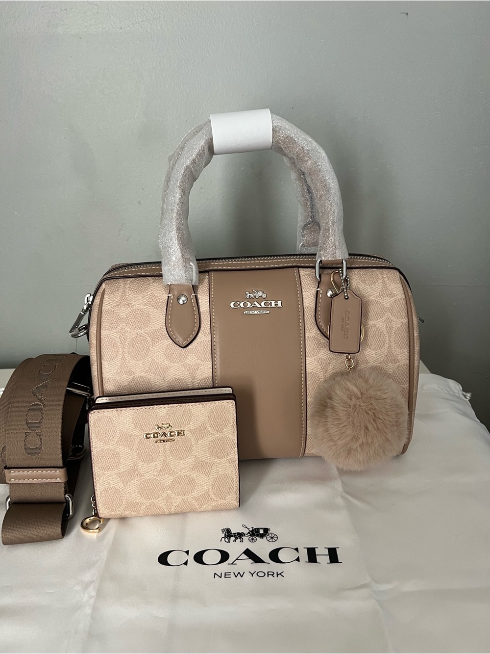 Coach Rowan Satchel And Matching Wallet